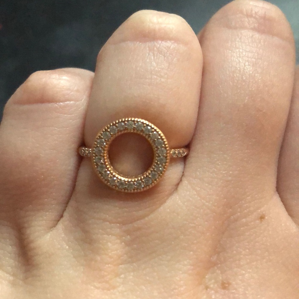 Pandora Rose Hearts of Pandora Halo Ring
